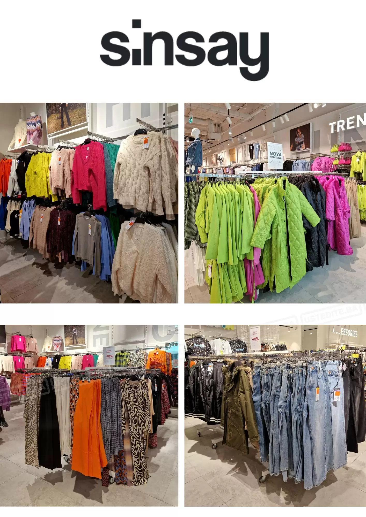 Sinsay BiH nova kolekcija i sniženje do -70% 