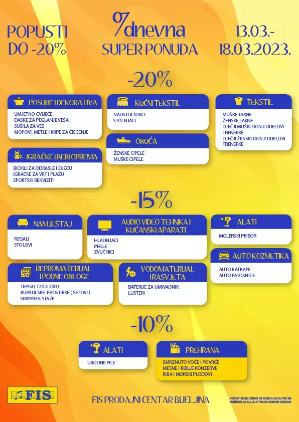 Fis akcija sedmodnevna super ponuda 