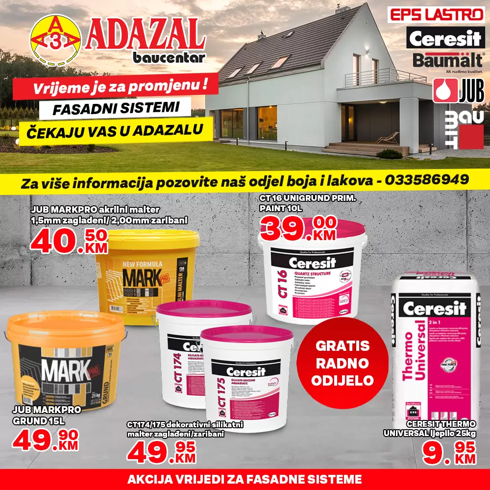 Adazal Proljetna akcija SUPER CIJENE