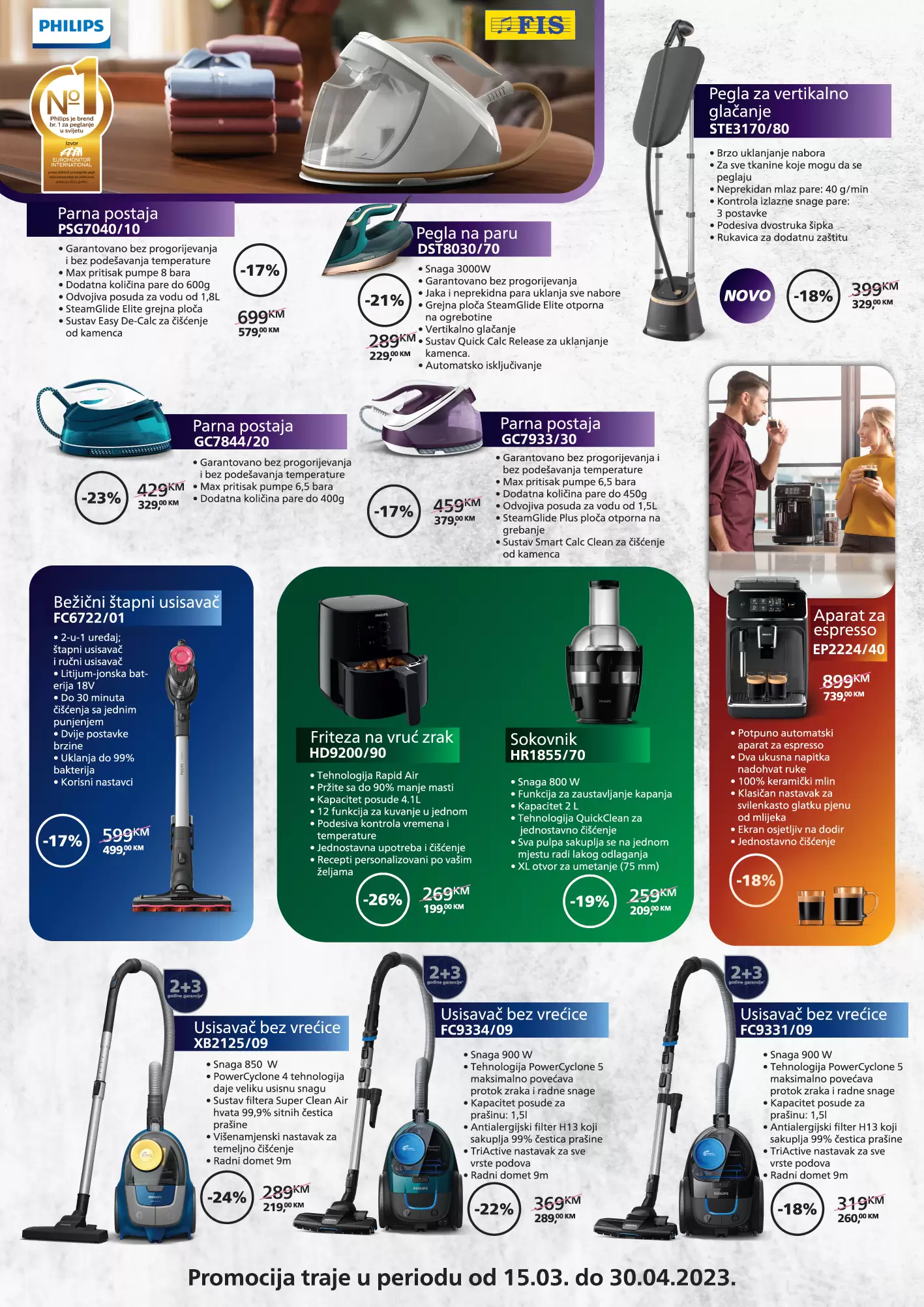 FIS i PHILIPS super akcija 15.3-30.4.2023. 