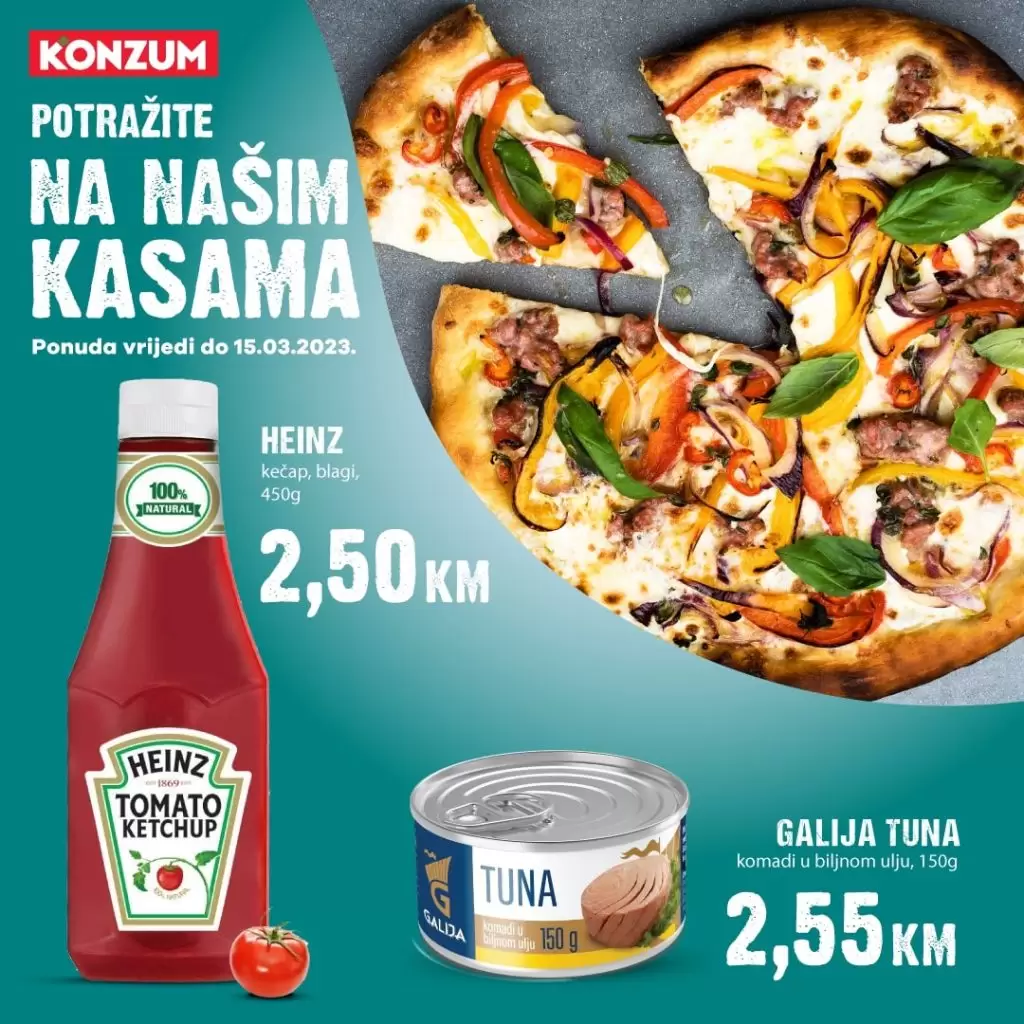 Konzum AKCIJA NA KASAMA do 15.3.2023.