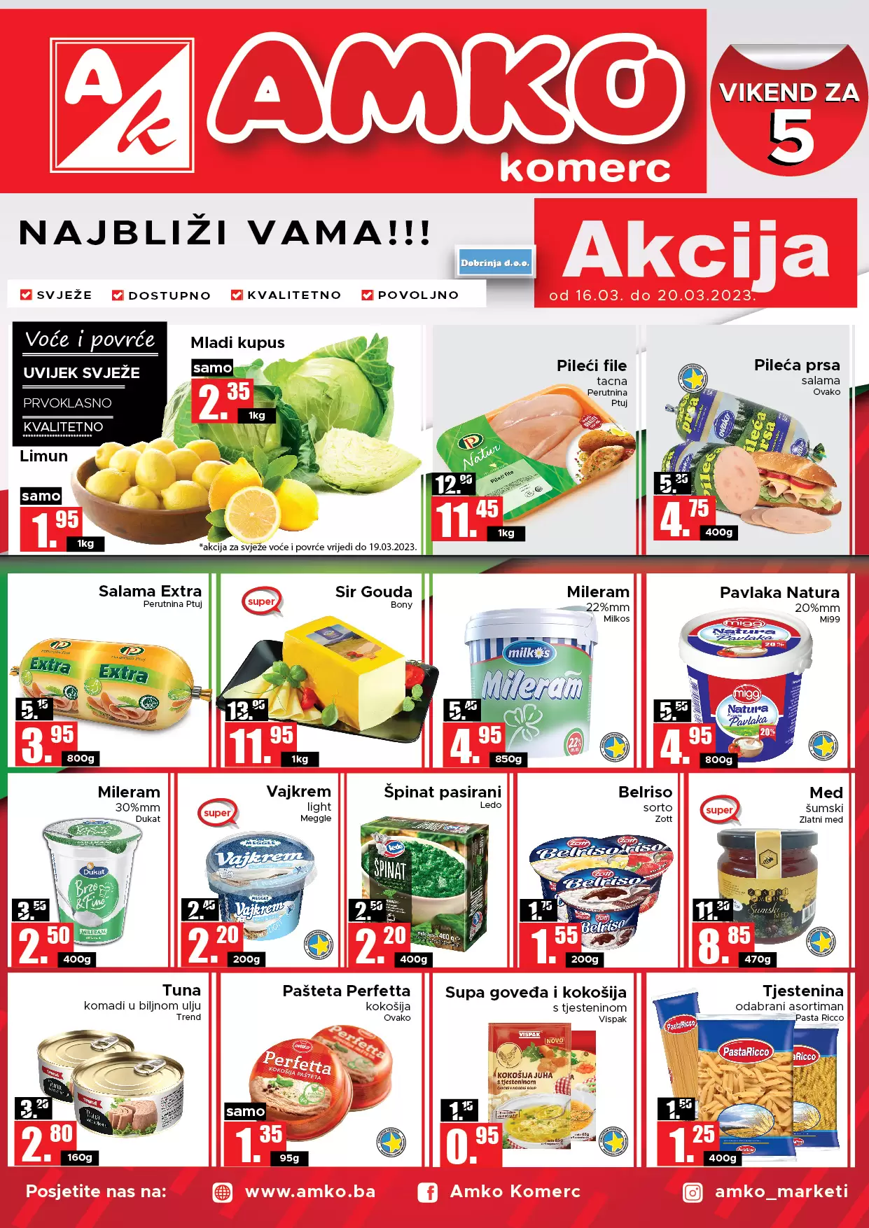 Amko vikend akcija 16-20.3.2023. 