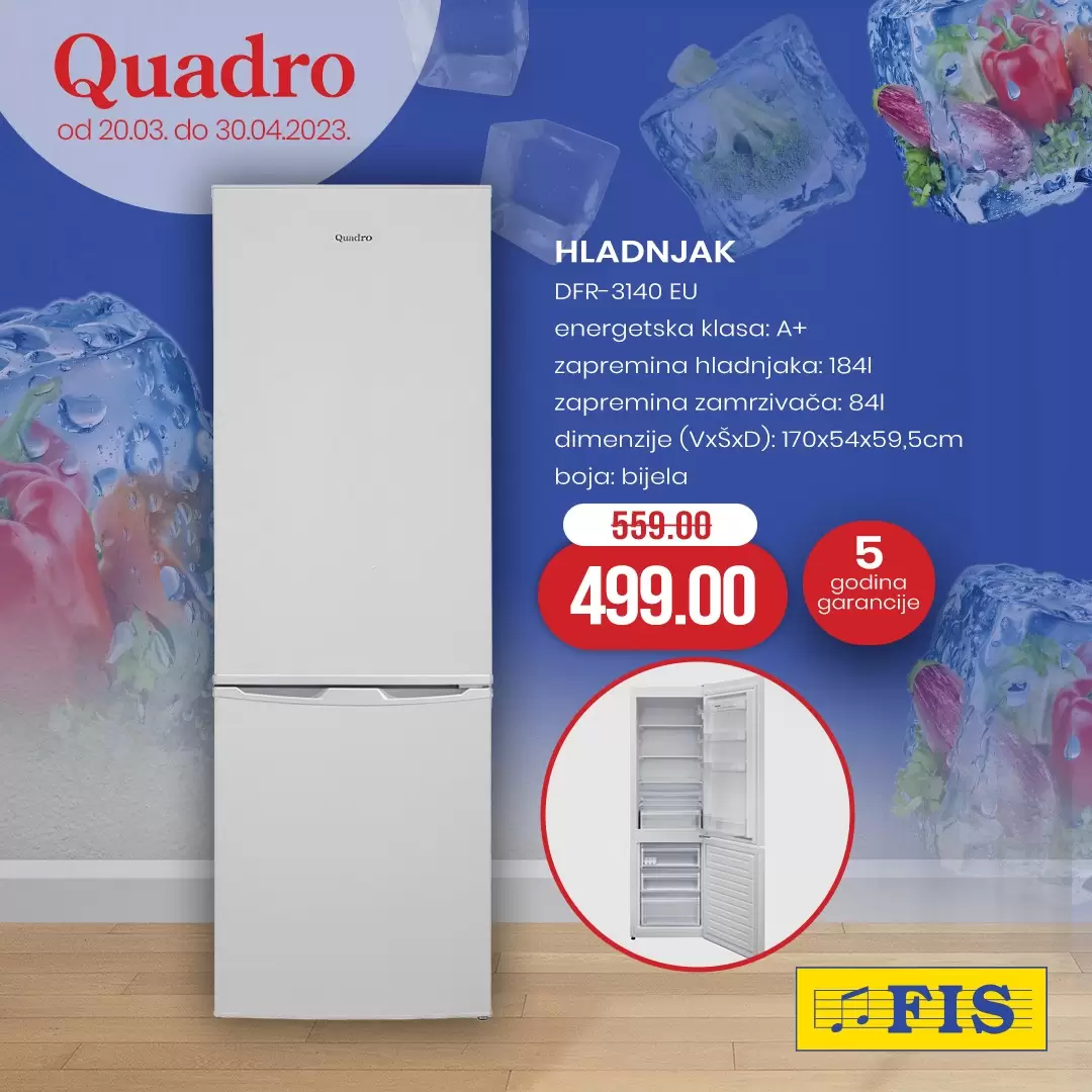 Fis QUADRO super akcija 20.3-30.4.2023. 