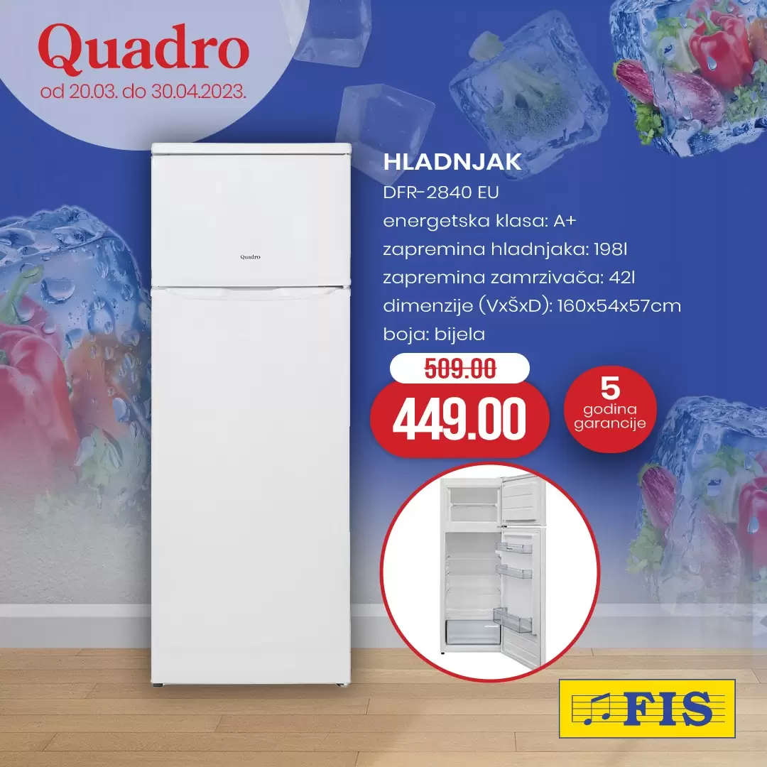 Fis QUADRO super akcija 20.3-30.4.2023. 