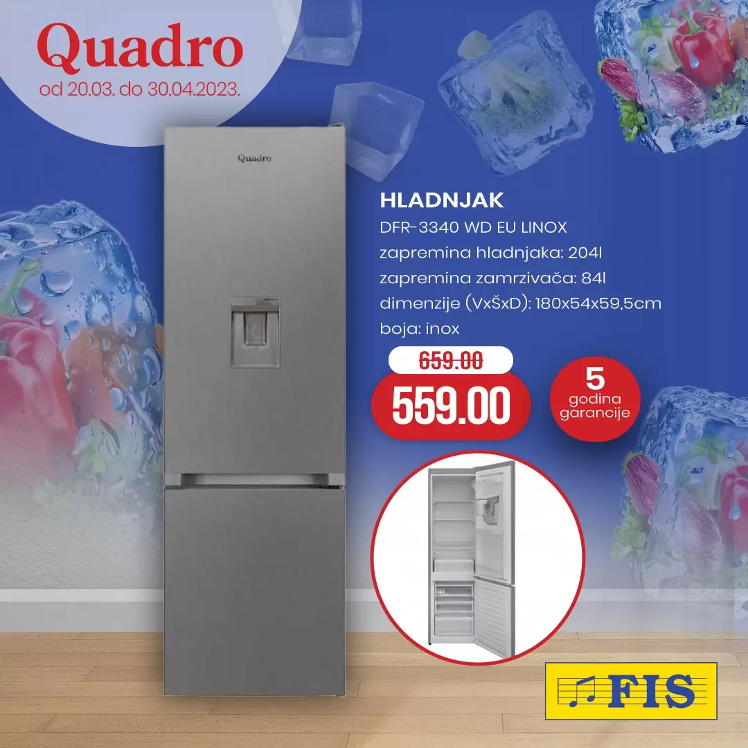 Fis QUADRO super akcija 20.3-30.4.2023. 