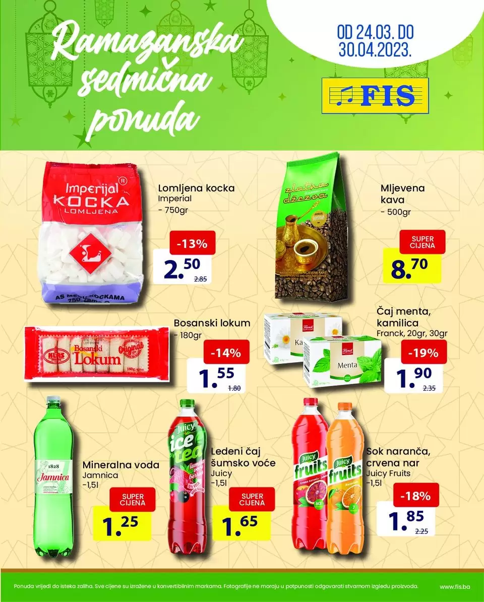 Fis RAMAZANSKA AKCIJA 24-30.3.2023.