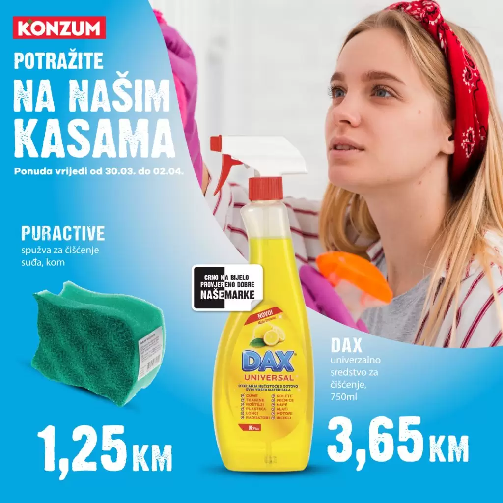 Konzum AKCIJA NA KASAMA 30.3-2.4.2023.
