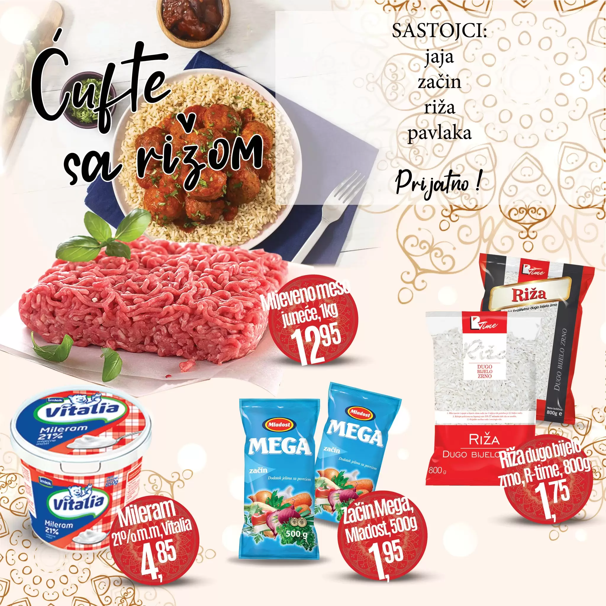 Robot akcija ⇢Ćufte sa rižom