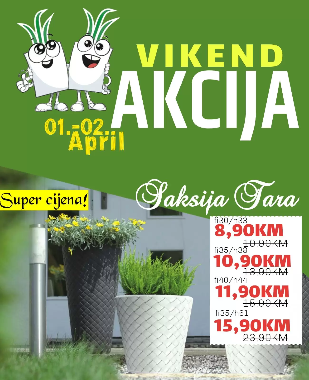 Garden Centar VIKEND AKCIJA 1-2.4.2023.