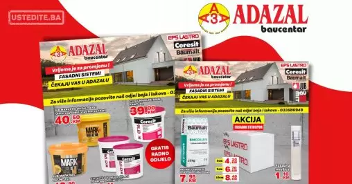 Adazal akcija FASADNI SISTEMI