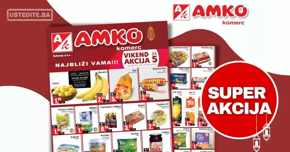 Amko vikend akcija 30.2-2.4.2023.