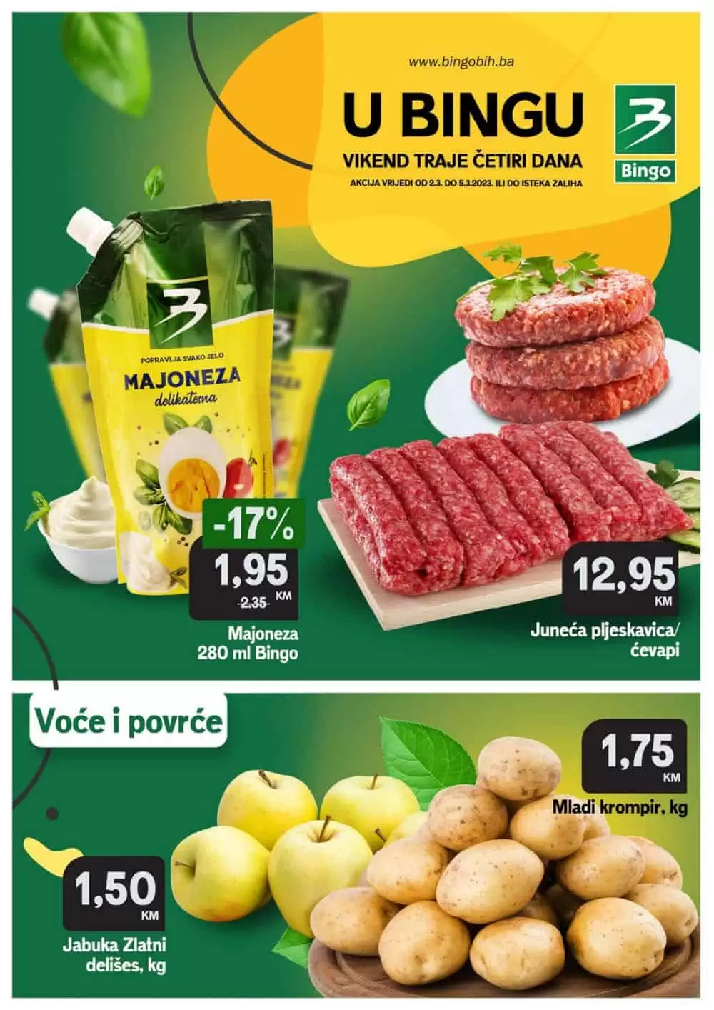 Bingo VIKEND AKCIJA 2-5.3.2023.