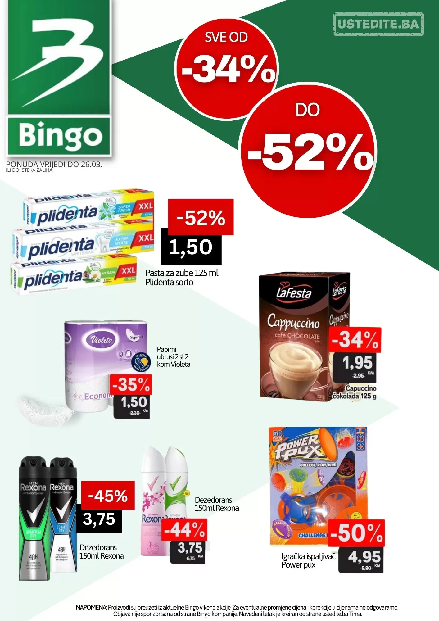 Bingo SAMO NAJVEĆA SNIŽENJA