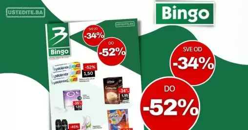 Bingo SAMO NAJVEĆA SNIŽENJA