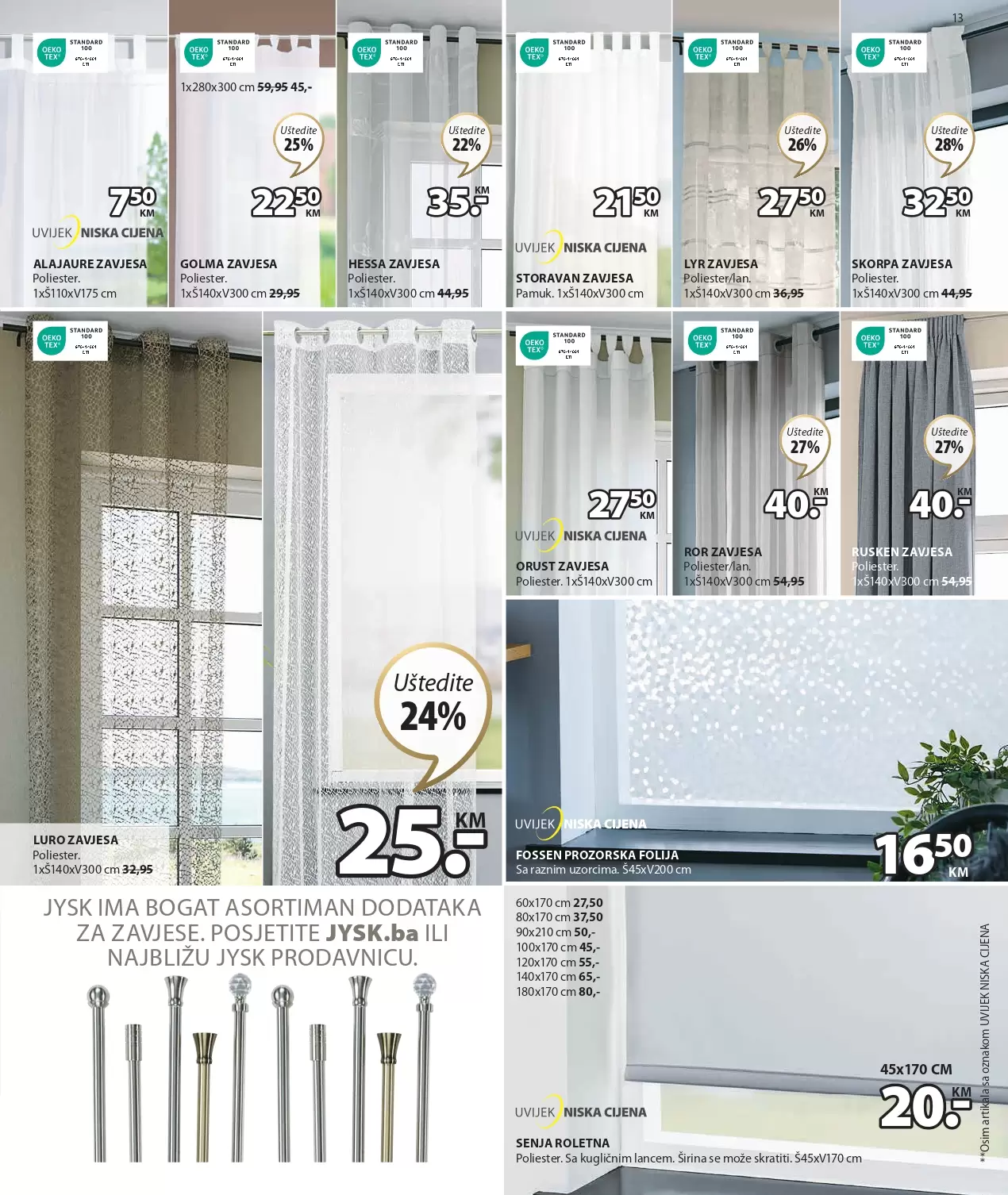 Jysk katalog 9-22.3.2023. zavjese