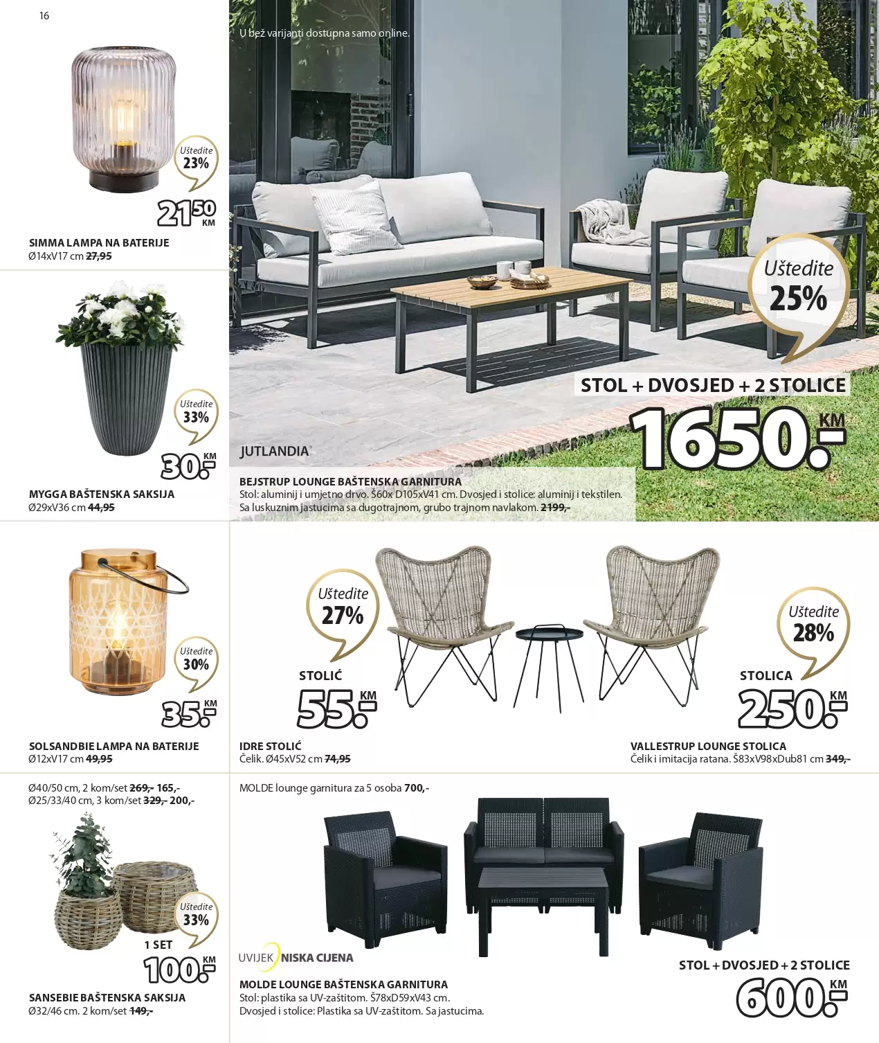 Jysk katalog 9- 22.3.2023. kamp stolice