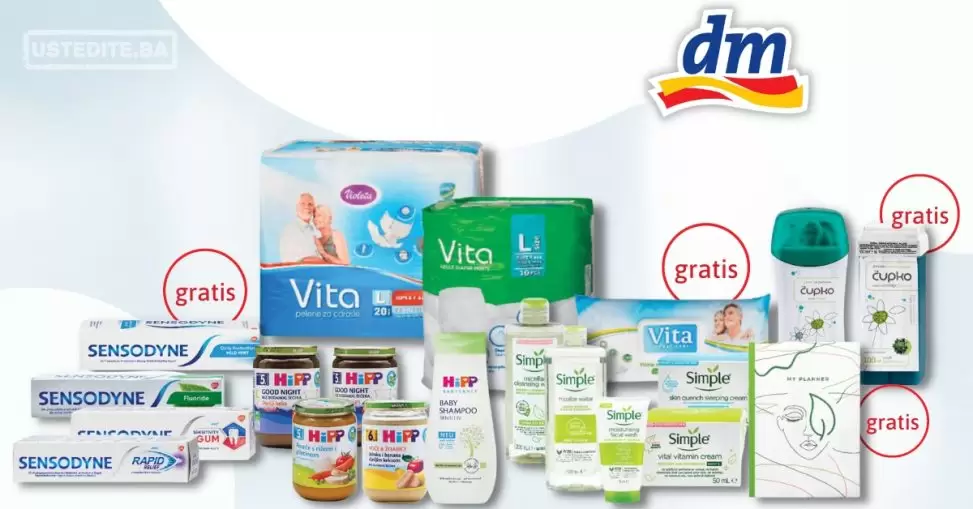 dm Sada još više štedim ⇢ GRATIS za Tebe -akcija 1-14.3.2023.