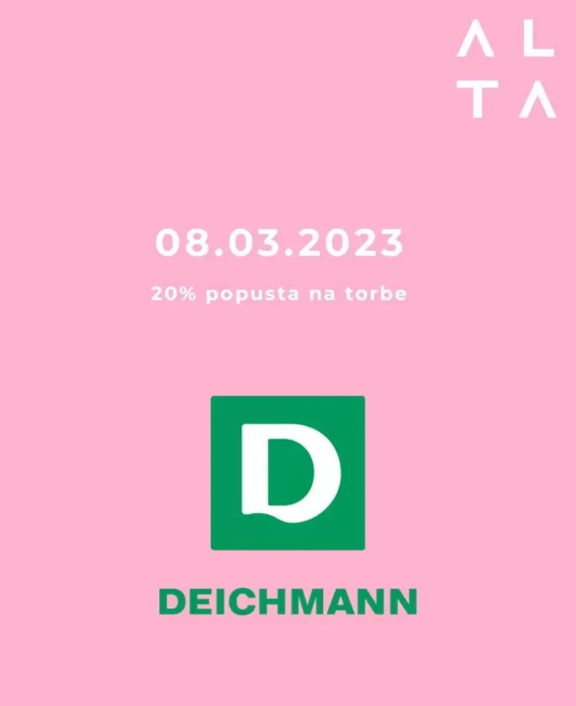 Deichmann SNIŽENJE za 8. mart 