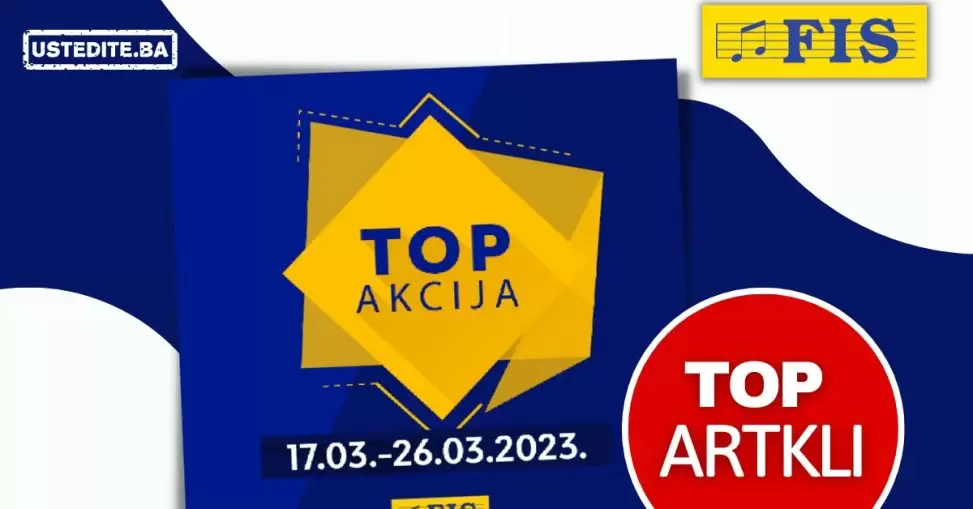 Fis TOP akcija za TOP artikle 17-26.3.2023.