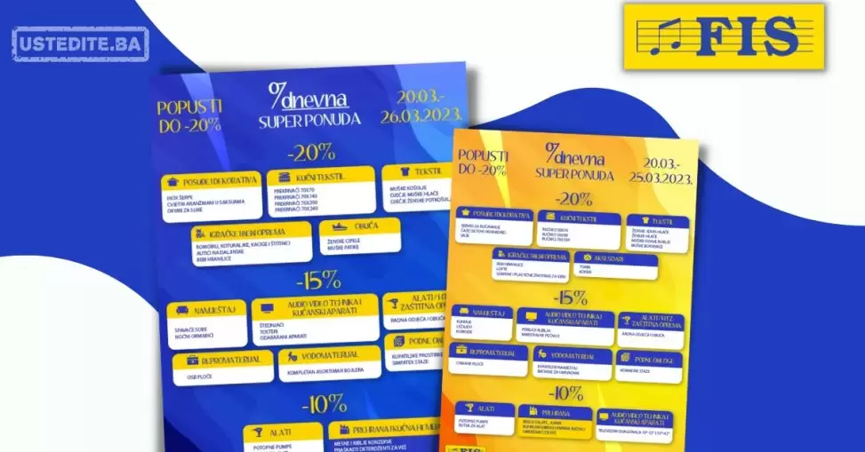 Fis SEDMODNEVNA super ponuda MART 2023