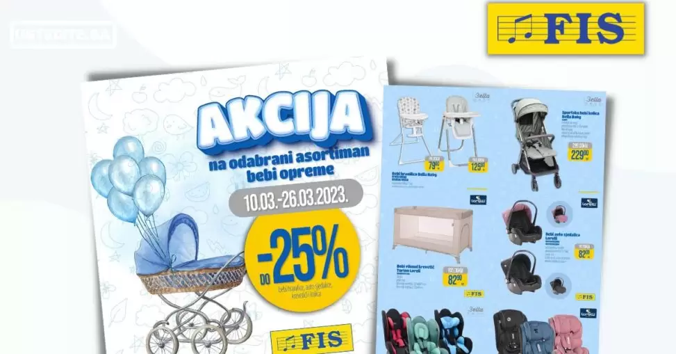 Fis OPREMA za BEBE 10-26.3.2023.