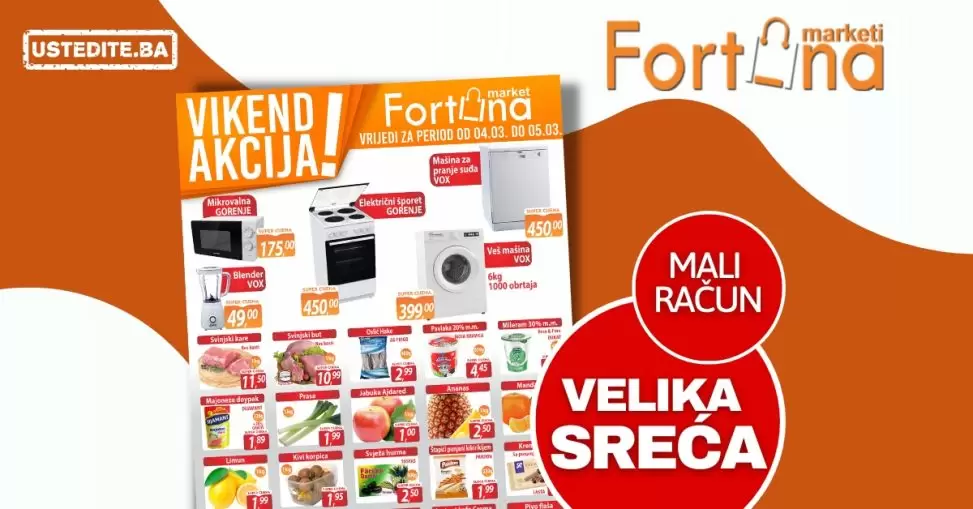 Fortuna vikend akcija 4-5.3.2023.
