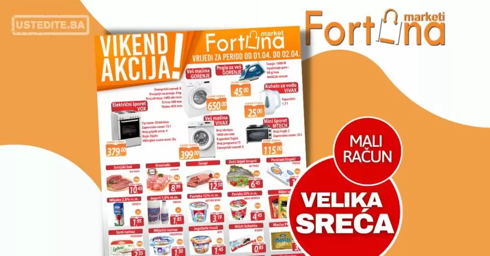 Fortuna vikend akcija 1-2.4.2023.
