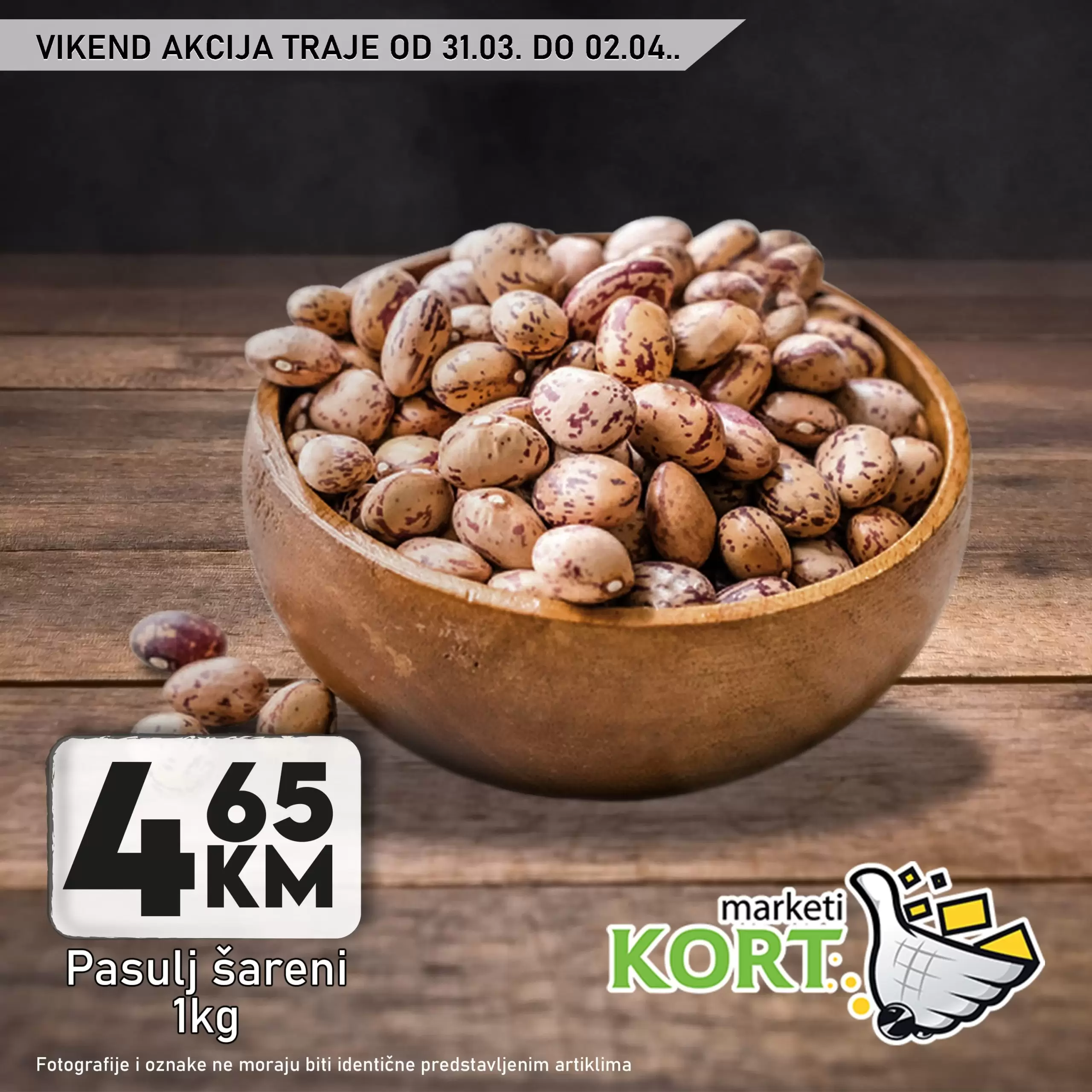 Kort vikend akcija 31.2-2.4.2023.