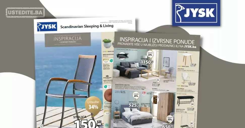 Jysk katalog 9-22.3.2023. bastenske stolice