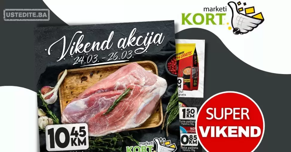 Kort vikend akcija 24-26.3.2023.