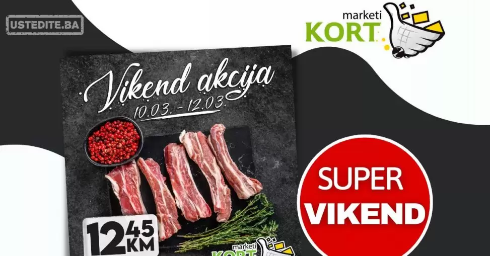 Kort vikend akcija 10-12.3.2023.