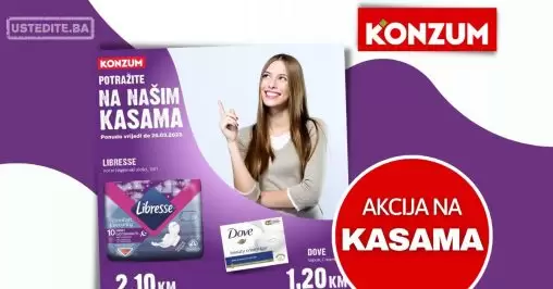 Konzum AKCIJA na KASAMA do 26.3.2023.