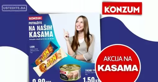 Konzum AKCIJA na KASAMA