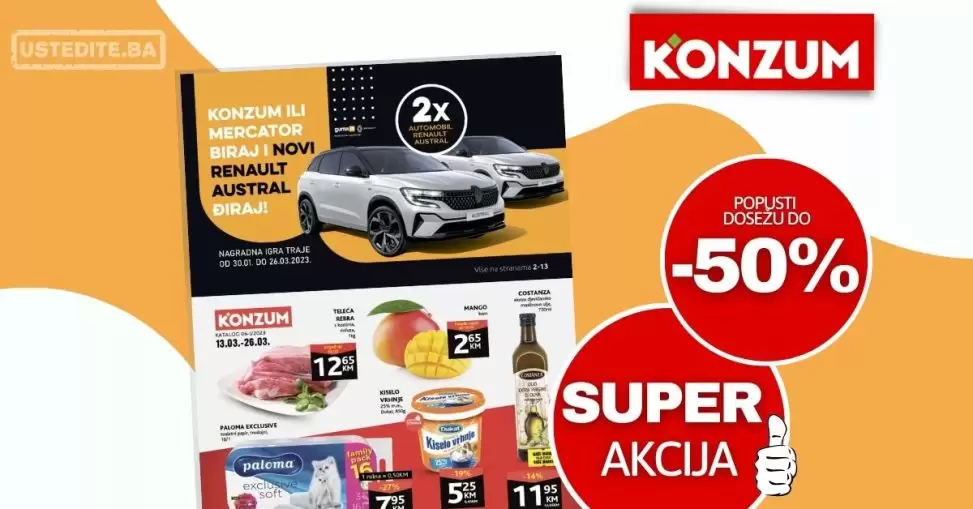 Konzum kataloška akcija 13- 26.03.2023.