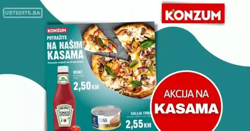 Konzum AKCIJA NA KASAMA do 15.3.2023.