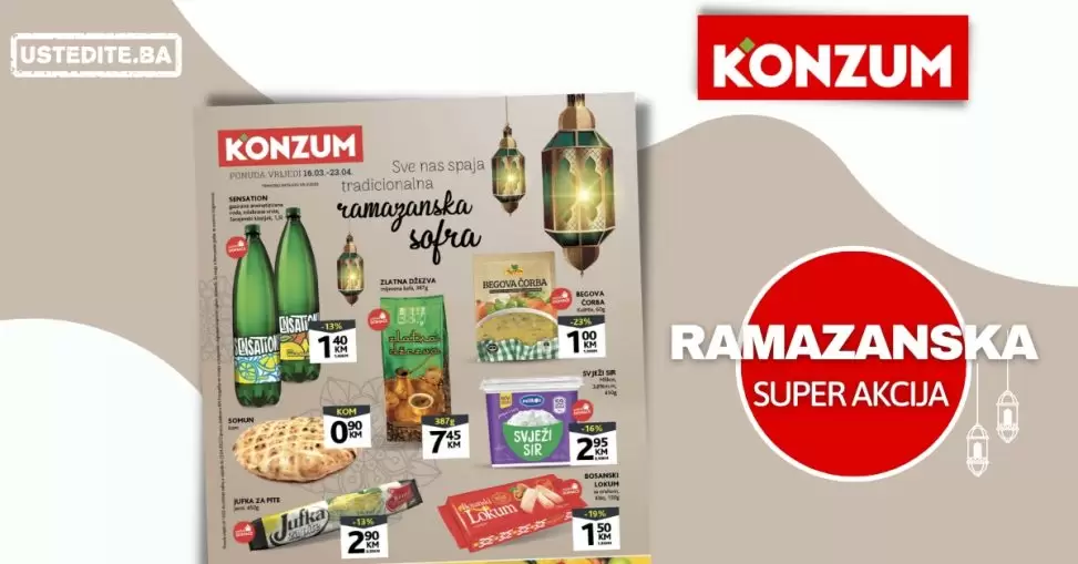 Konzum katalog RAMAZANSKA AKCIJA 16.3-23.4.2023.