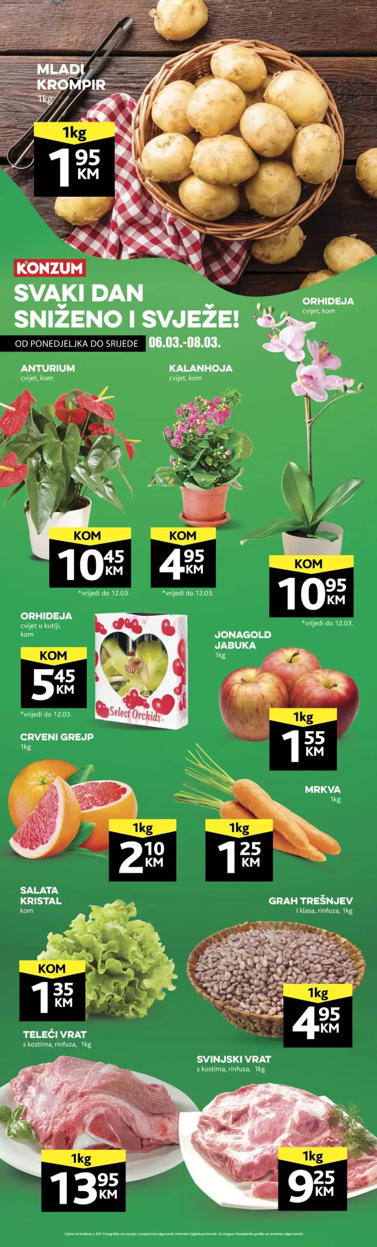 Konzum akcija SVJEŽA PONUDA 6-8.3.2023.