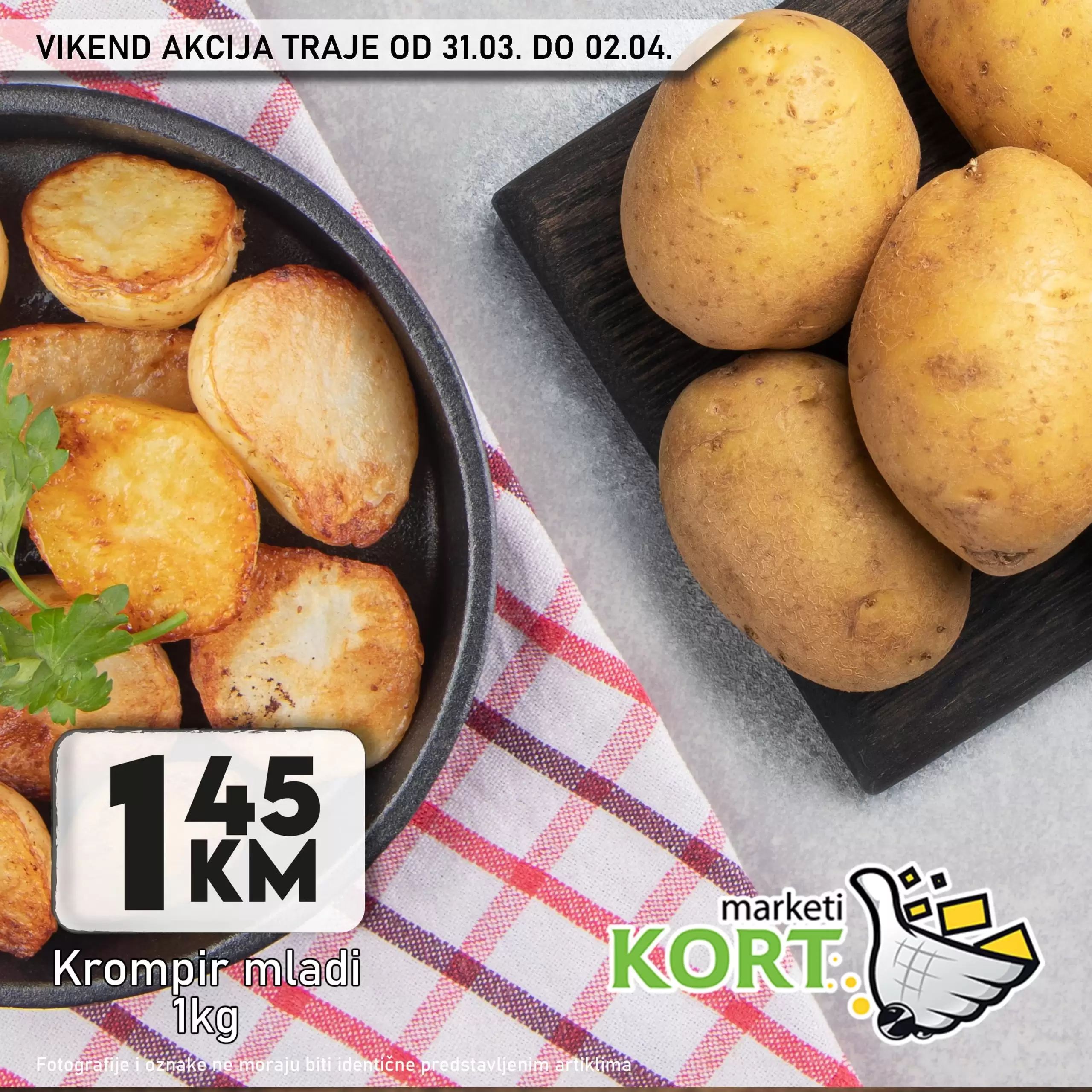 Kort vikend akcija 31.2-2.4.2023.