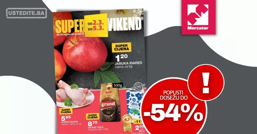 Mercator vikend akcija 2-5.3.2023.