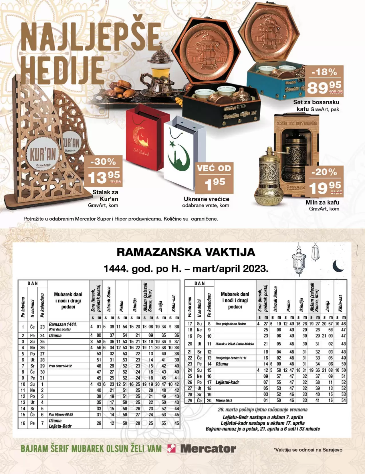 Mercator katalog RAMAZANSKA AKCIJA 16.3-23.4.2023.