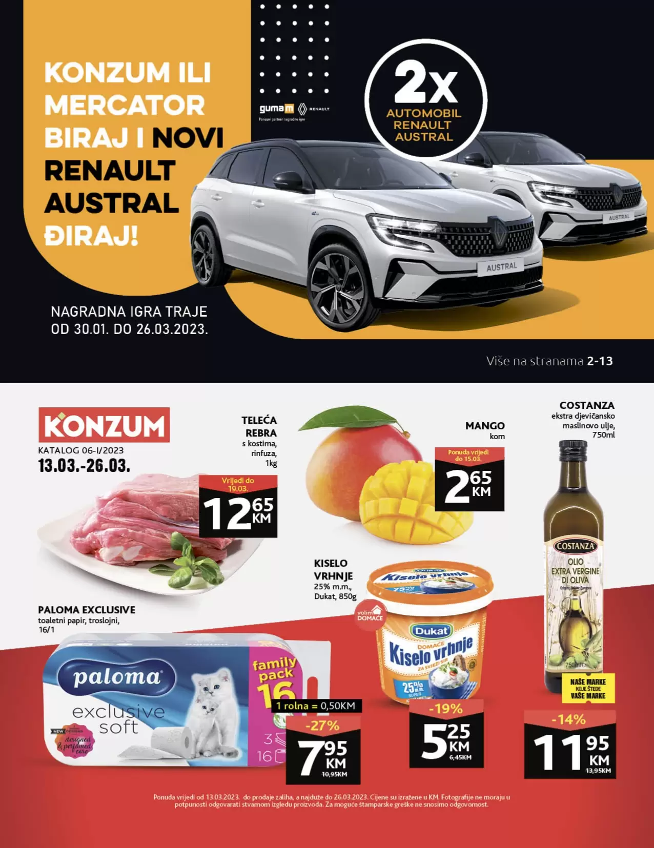 Konzum kataloška akcija 13- 26.03.2023. 