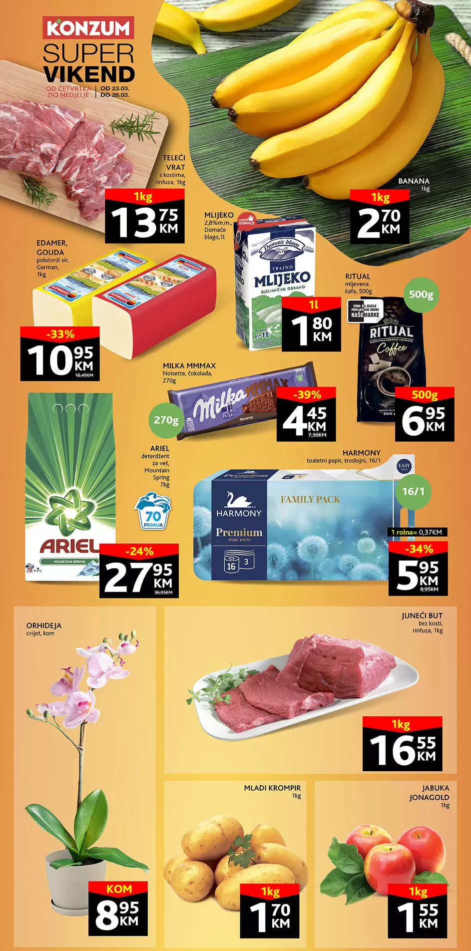 Konzum vikend akcija 22-26.3.2023. 