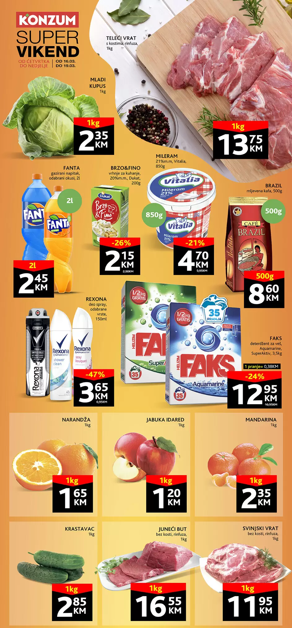 Konzum vikend akcija 16-19.3.2023.