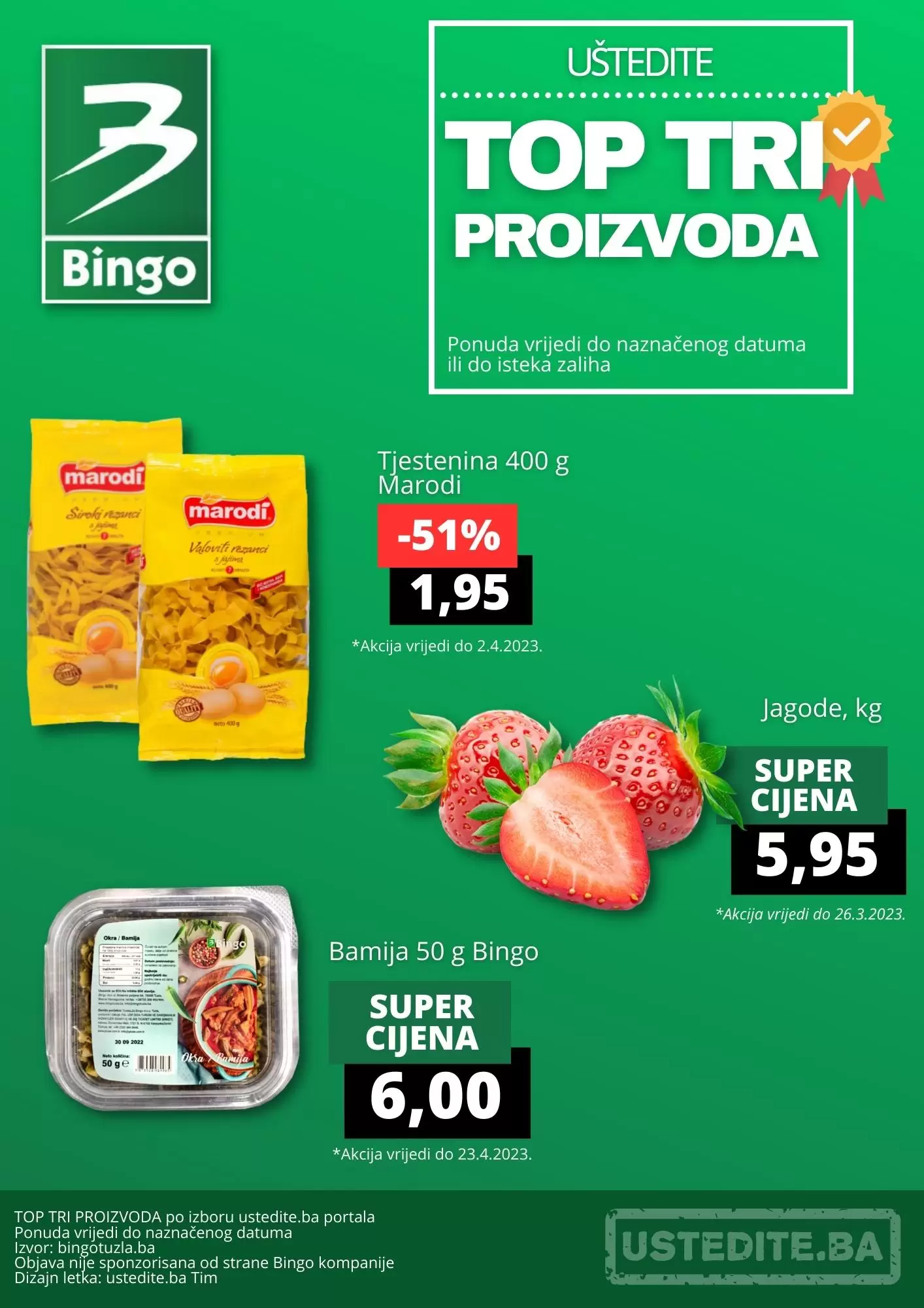 Bingo TOP 3 proizvoda ⇢UŠTEDITE