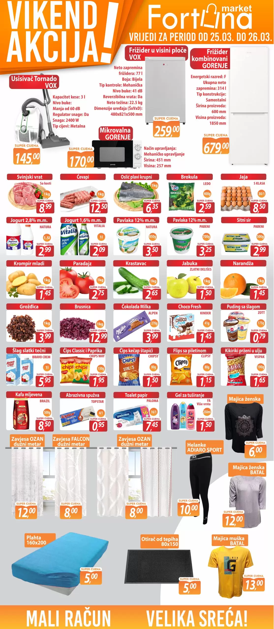 Fortuna vikend akcija 25-26.3.2023.