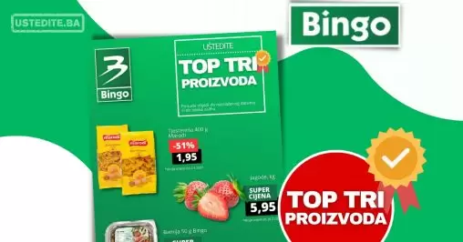Bingo TOP 3 proizvoda ⇢UŠTEDITE