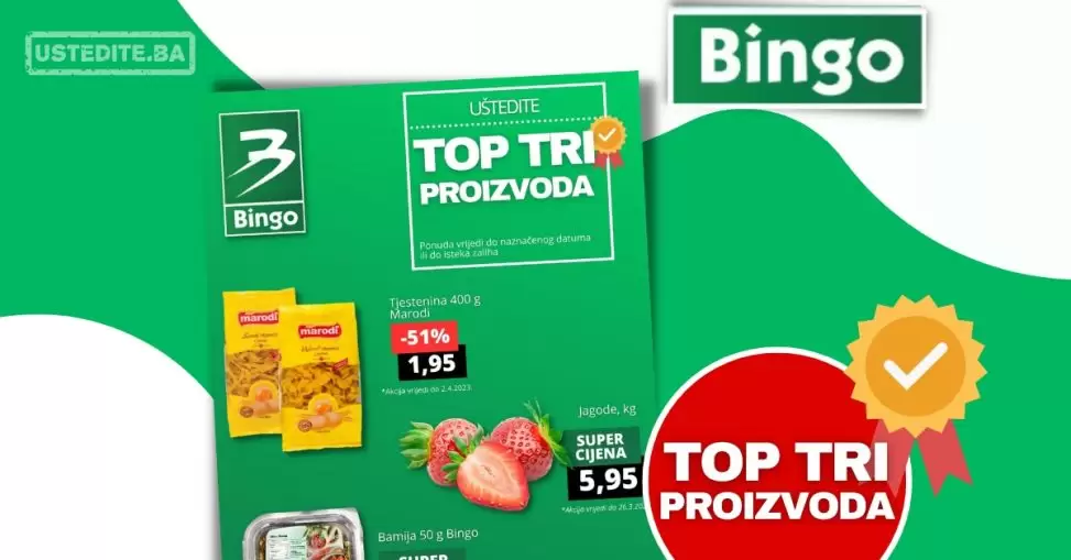 Bingo TOP 3 proizvoda ⇢UŠTEDITE