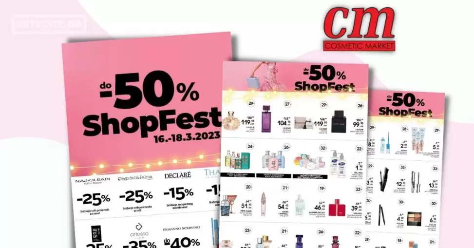 cm SHOP FEST ⇢SNIŽENJE do 50% 16-18.3.2023.v