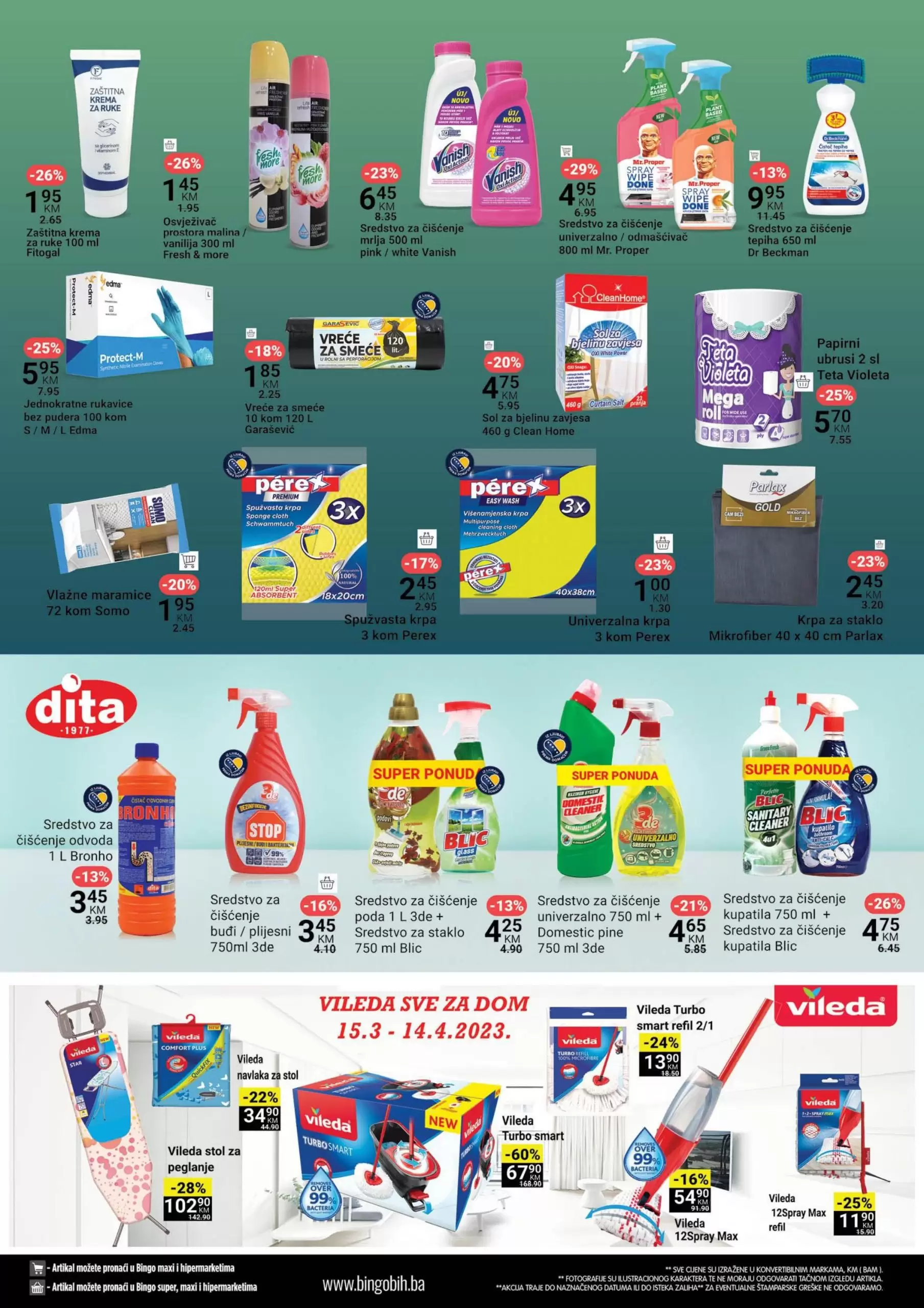 Bingo katalog PROLJETNO ČISĆENJE 15.3-14.4.2023.