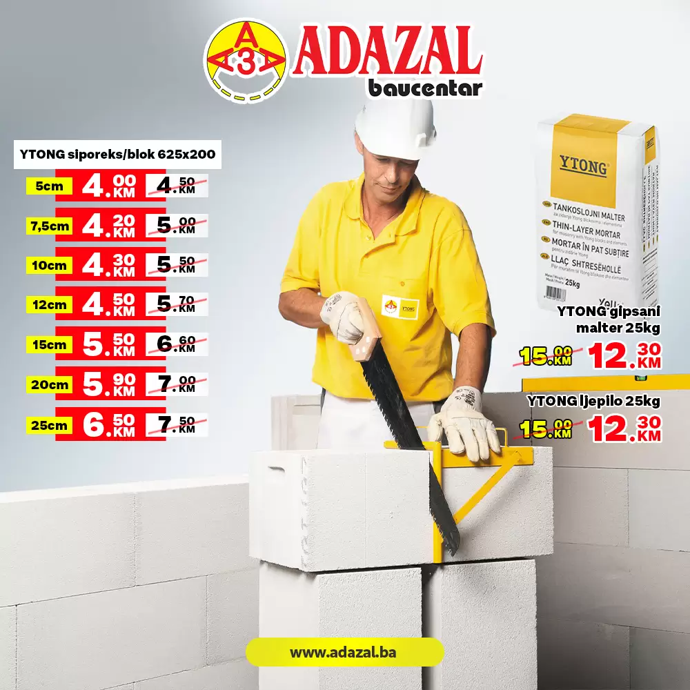 Adazal baucentar AKCIJA YTONG 